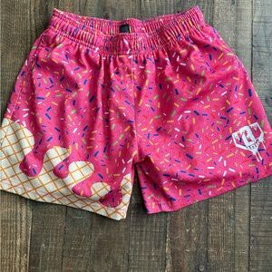 Baseball Lifestyle 101 
Pink Ice Cream Sprinkle Kids Shorts